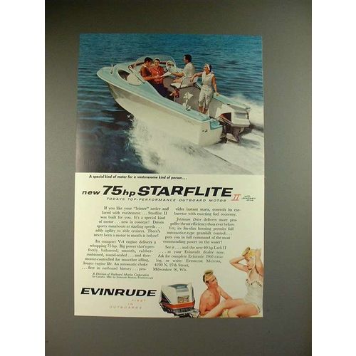 1959 Evinrude Starflite II Outboard Motor Ad - Special