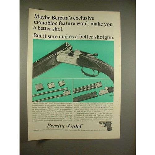 1966 Beretta Silver Snipe 20 Gauge Shotgun Ad!