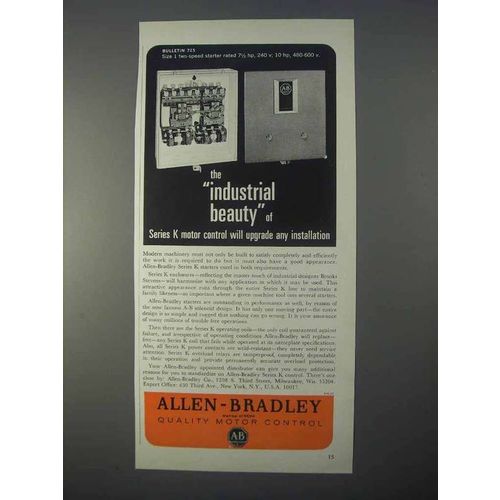 1966 Allen-Bradley Series K Motor Control Ad