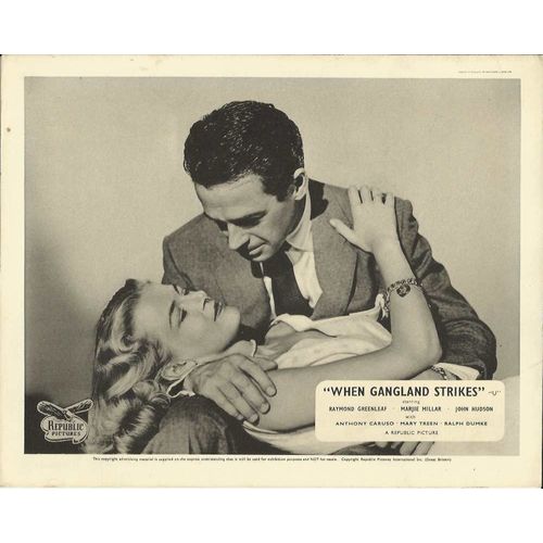 WHEN GANGLAND STRIKES Raymond Greenleaf, Marjie Millar F-O-H Stills (6)