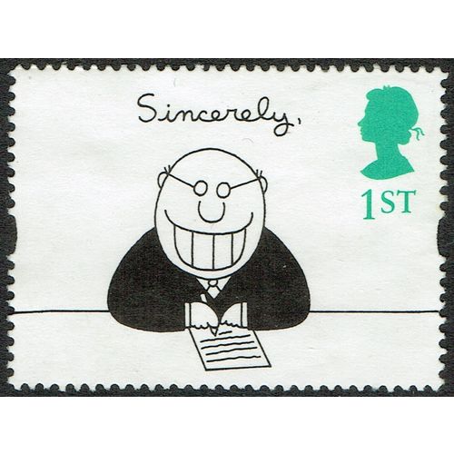 1996 Greetings (9th Series) Cartoons 1st Black and Blue Green SG1906 GU