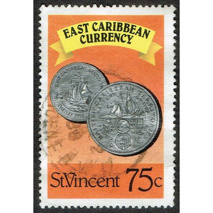 St. Vincent 1987 East Caribbean Currency 75c Multicoloured SG1110 FU