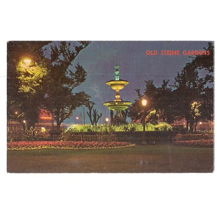 OLD STEINE GARDENS, BRIGHTON, SUSSEX used postcard 1987 pm =