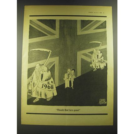 1969 Cartoon by Edward McLachlan - Thank God he's gone