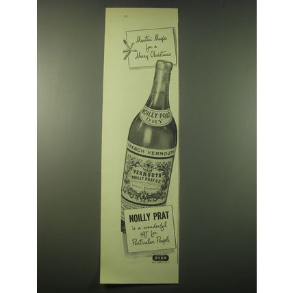 1948 Noilly Prat Vermouth Ad - Martini Magic for a Merry Christmas