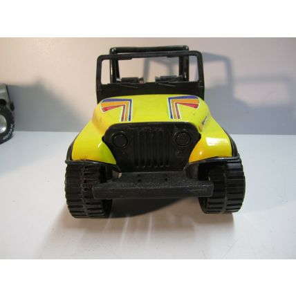 RARE 1970'S TONKA JEEP 4x4 YELLOW MR-970 PRESSED STEEL TOY TRUCK