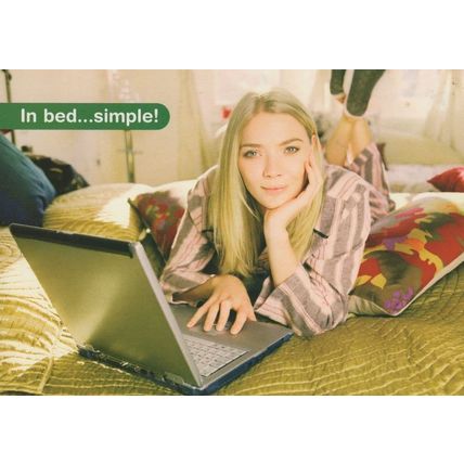 DVLA Woman In Pyjamas MOT Car Tax Advertising Postcard