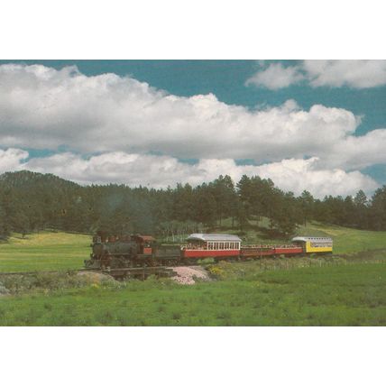 Gunsmoke TV Show Train 1880 South Dakota Postcard
