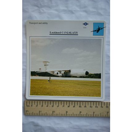 Lockheed C-5 Galaxy - USA - Transport & Utility - Collectors Club Card