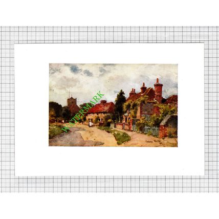 Amberley Church Sussex - c.1913 Small Print