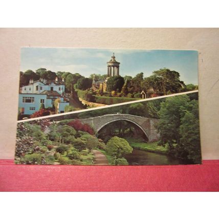 multiview, ALLOWAY, AYR. used postcard 1980 pm =