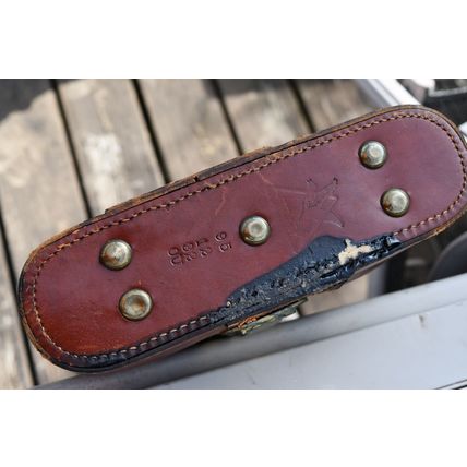 Antique Von Longerke & Detmold VL&D LEATHER TAKEDOWN RIFLE SHOTGUN CASE RARE W4B