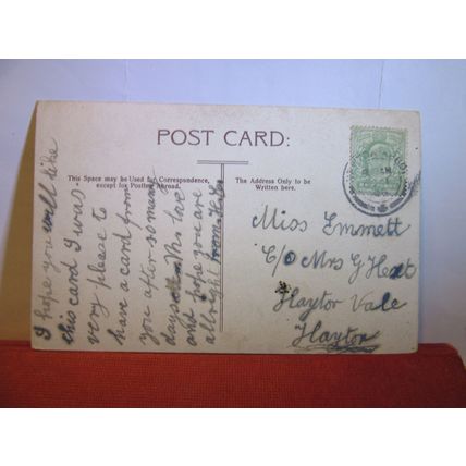 OLD HOUSES, HOLBORN, LONDON used antique postcard 1906? pm =