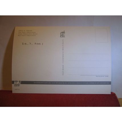CAIRE ALBERTOLETTI STREET, ORTA S. GIULIO, ITALY unused postcard dated 2001 =