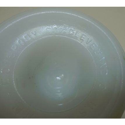 Vintage E.O. Brody Company Milk Glass Vase Urn Made in Cleveland Ohio USA