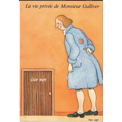 Unused Art Postcard - La vie privet de Monsieur Gulliver - D.Lay