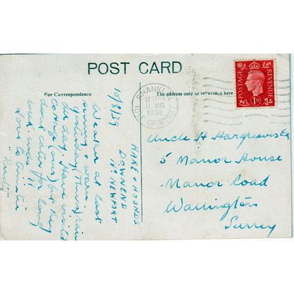 Honeymoon Cottage Shanklin Chine The Isle Of Wight Postcard (QIOW0204)