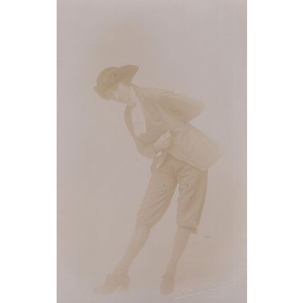 Victorian Dick Turpin Elegant Suit Man Bowing Wimborne Dorset Postcard