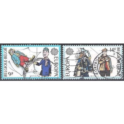 Belgique 1981 Michel 2058 - 2059 O Cote (2008) 1.10 € Europa CEPT Folklore