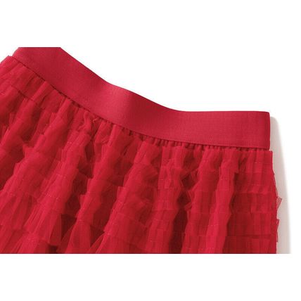 Mesh Cake Skirt Spring/Autumn Women's New Skirt Mesh Skirt Pleated Long Skirt
