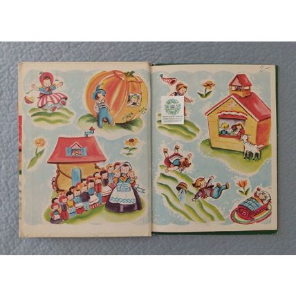1957 MOTHER GOOSE ILLUSTRATED by ESTHER FRIEND A RAND McNALLY ELF PICTURE BOOK