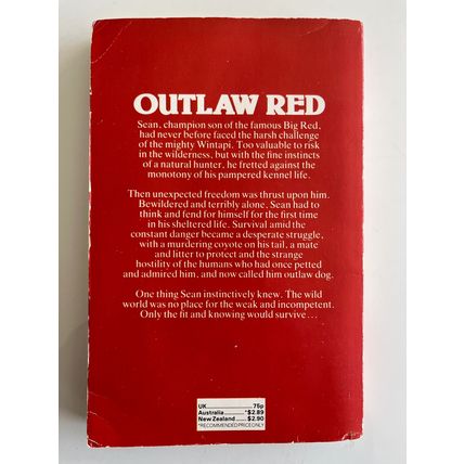 OUTLAW RED (UK CAROUSEL PAPERBACK, 1980)