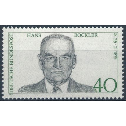 Birth Centenary of Hans Bockler - West Germany 1975 - MNH - MiNr 832