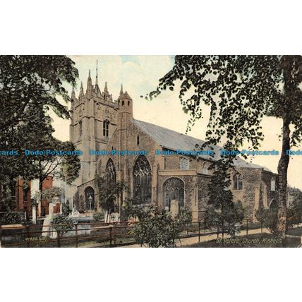 R138141 St. Peters Church. Wisbech. Valentines Series. 1908
