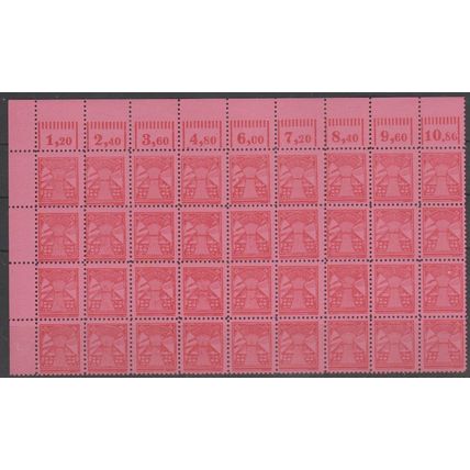 Mi: 19 Plate Errors 2.3.13.14.16.17 MNH 1945 Cat € 78 Mecklenburg
