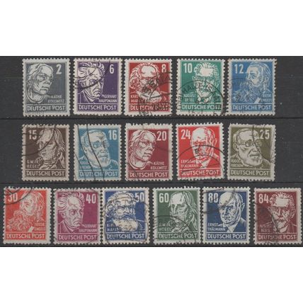 Mi: 212/227; used :1948 Cat € 40.00
