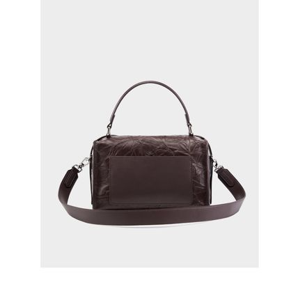 Women Genuine Leather Large Purses Handbags Brown