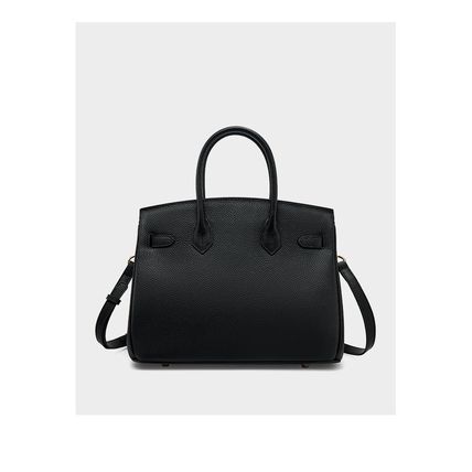 Women Genuine Leather Shoulder Bags Black