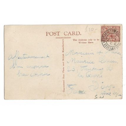 War Memorial And Village, Brightlingsea, Essex, RP Postcard.