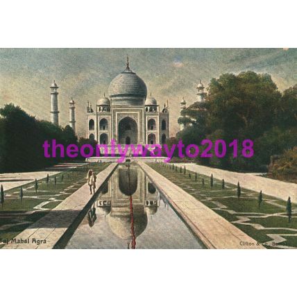 Taj Mahal, Agra, India, Postcard 1900s