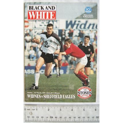 1991 programme Widnes v. Sheffield Eagles