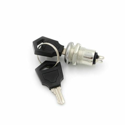 On/Off Metal Security Key Switch Lock + Keys 2 Position SPST New