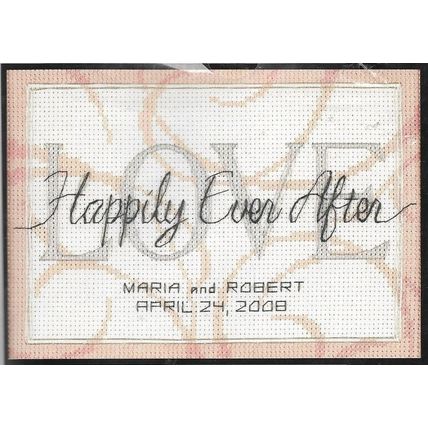Happily Ever After Wedding Record Dimensions 65045 Counted Cross Stitch Kit 7x5”