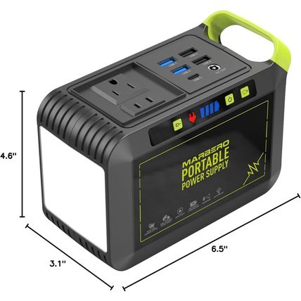 MARBERO Portable Power Station 88Wh Camping Lithium Battery Solar Generator Fast
