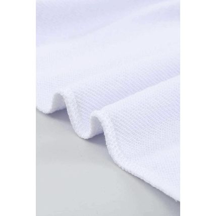 White Plain Crew Neck Pullover Sweatshirt