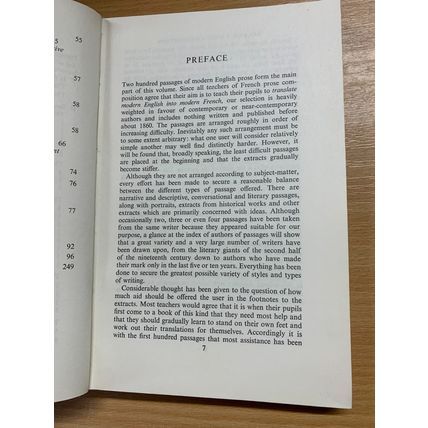 1969 "FRENCH PROSE COMPOSITION" H G WELLS etc VINTAGE HARDBACK BOOK (P3)