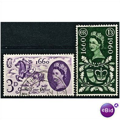 1960 General Letter Office Set SG619-620 Very Fine Used