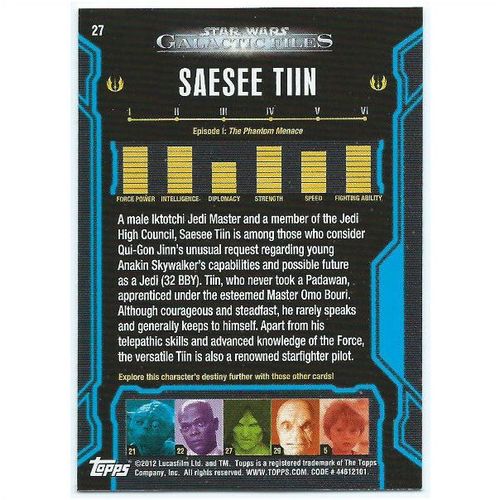 2012 Star Wars Galactic Files - #27 - Saesee Tiin