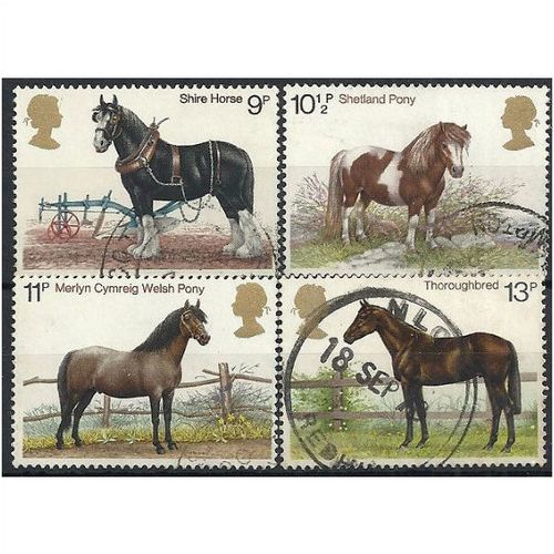 1978 Horses Set SG1063-1066 Fine Used ..