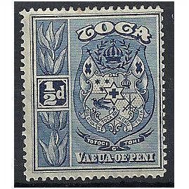 Toga 1897 SG38 1/2d Indigo Mounted Mint .. .