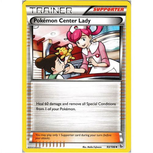 Pokemon XY Flashfire - #93/106 - Pokemon Center Lady