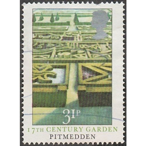 1983 British Gardens. 31p Value. Pitmedden, Very Fine Used, Pen Pancelled