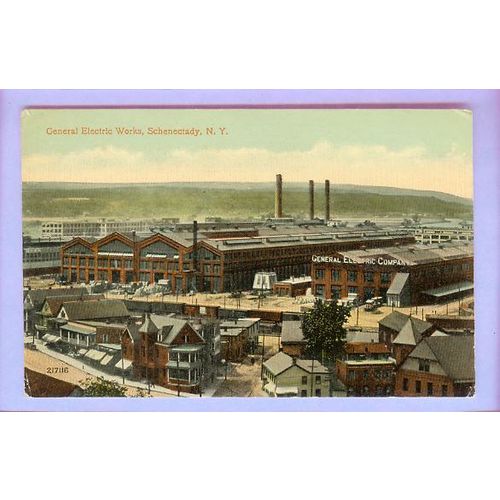 New York Schenectady General Electric Co Overhead View Large Factory Compl~242