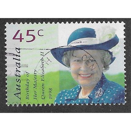 AUS 1998 45c 'QUEENS BIRTHDAY' FINE USED (EBID68-284)