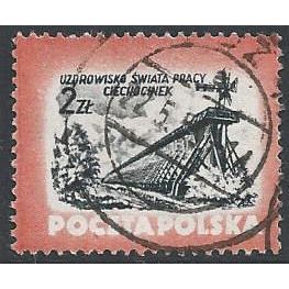 Mi 830 A: 2 Zl. brown-red/brown-black Natural Beauties and Spas, comb p. 12¾:12½