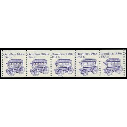 1897 1c Omnibus Very Fine MNH Dry Gum PNC 2/5 P0422